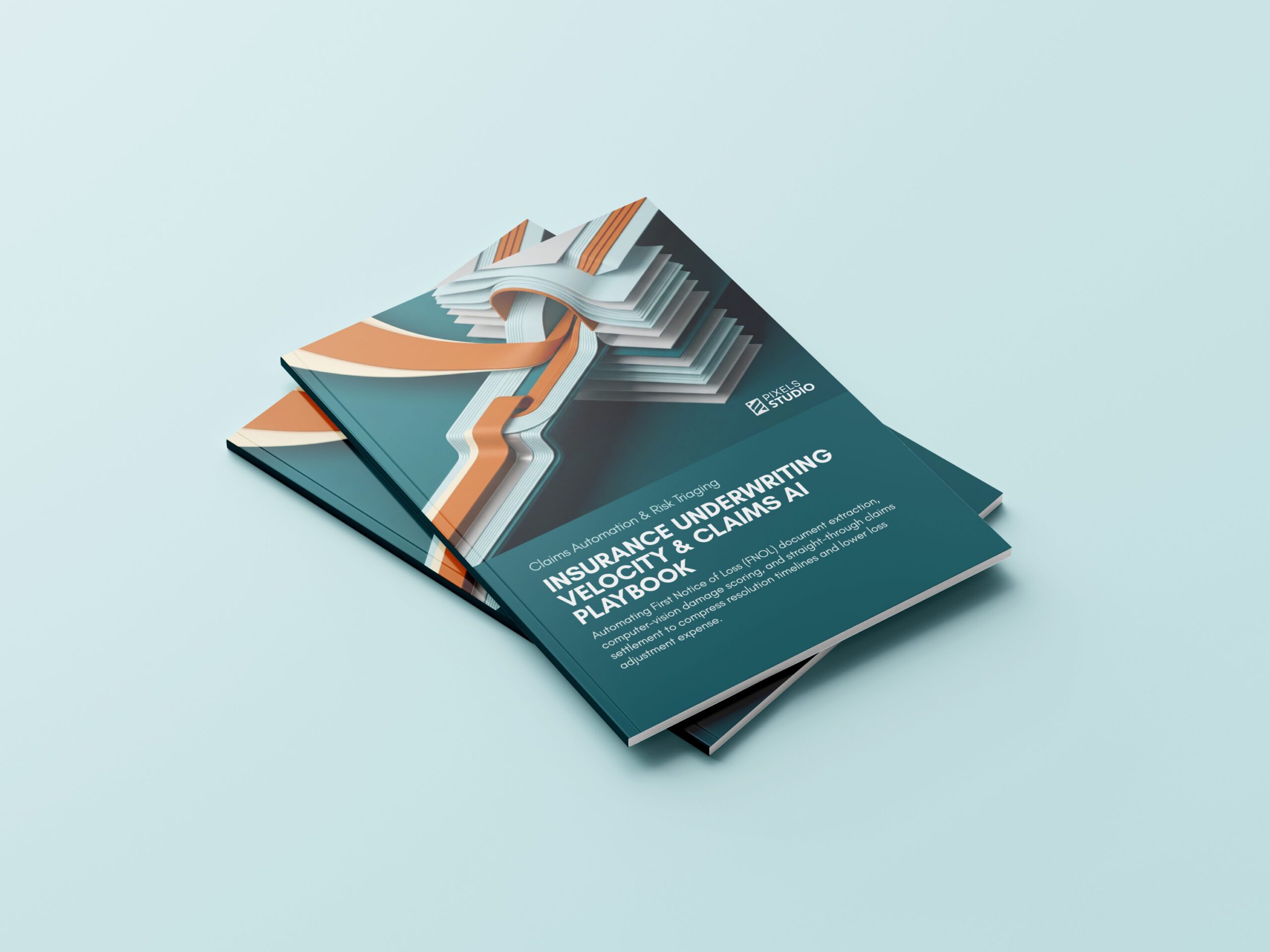 Insurance Underwriting Velocity and Claims AI Playbook | Pixels Studio Playbook Cover